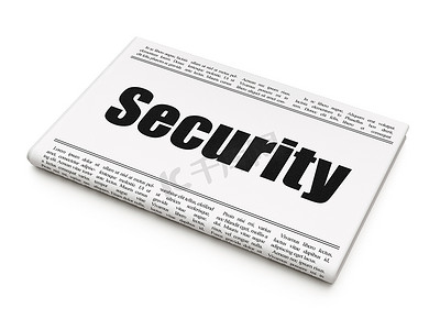 保护概念： 报纸头条安全
