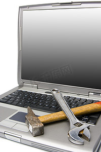 笔记本电脑和工具
