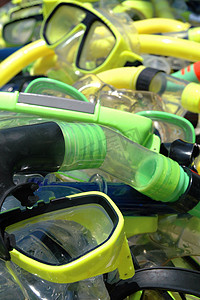 潜水面罩和通气管