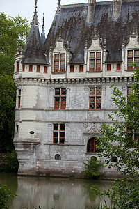 法国卢瓦尔河谷的 Azay-le-Rideau 城堡