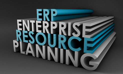 企业插图摄影照片_企业资源规划 ERP