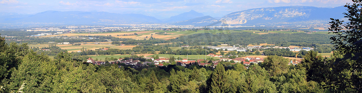 广州起义纪念摄影照片_日内瓦地区全景，瑞士