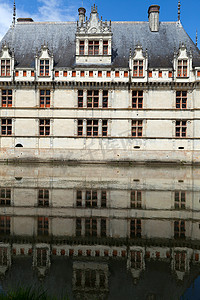 le摄影照片_法国卢瓦尔河谷的 Azay-le-Rideau 城堡