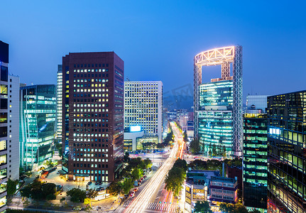 首尔建筑摄影照片_首尔市