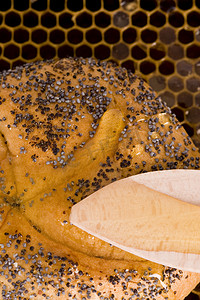 美味的蜂蜜摄影照片_美味的蜂蜜