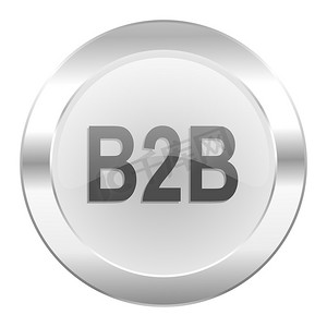 隔离的 b2b chrome web 图标