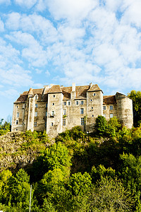 赞赞摄影照片_布萨克城堡，克勒兹省，利穆赞，法国