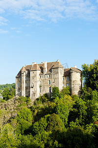 布萨克城堡，克勒兹省，利穆赞，法国