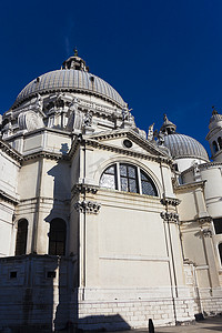 威尼斯的日食摄影照片_Santa Maria della Salud 大教堂，威尼斯，威尼托，意大利