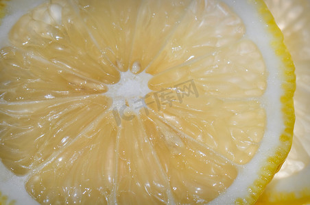 酸性食物摄影照片_微距柠檬