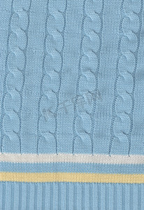 蓝色针织网球衫背景条纹图案