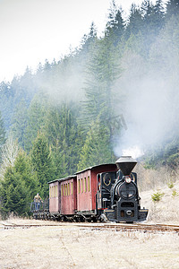 蒸汽火车，Ciernohronska 铁路，斯洛伐克