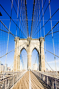 布鲁克林大桥，曼哈顿，纽约市，美国