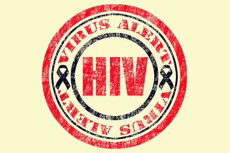 HIV、艾滋病病毒警报概念