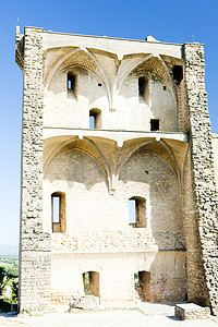 宝座摄影照片_教皇宝座，Chateauneuf-du-Pape，普罗旺斯，法国