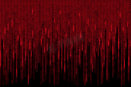 红色矩阵背景电脑生成