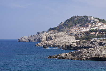 蓝色的大海和蓝天假期假期夏季地中海