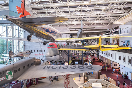 在航空航天博物馆展出的飞机