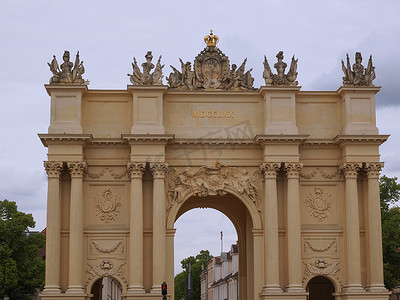 勃兰登堡门矢量图摄影照片_柏林波茨坦的勃兰登堡门