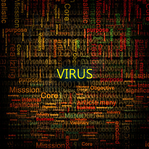 个人电脑安全摄影照片_计算机病毒符号