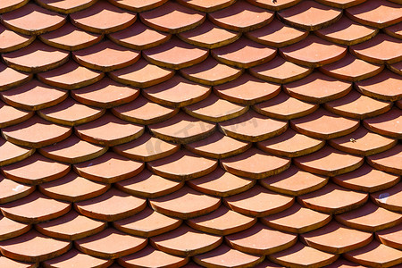 橙色寺庙屋顶纹理背景