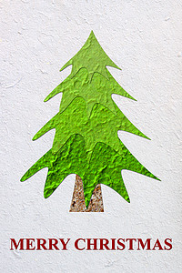 桑皮纸圣诞树