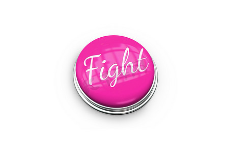 提高乳腺癌意识的粉红色按钮
