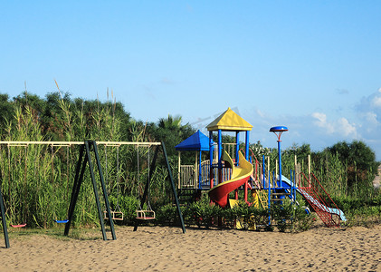 度假村的儿童游乐场。