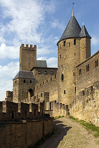 stronghold摄影照片_卡尔卡松城堡-法国