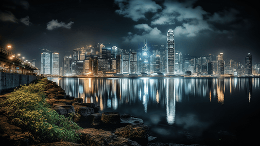 香港旅游摄影照片_香港两岸