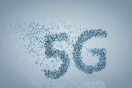 5G 字体设计，3d 渲染