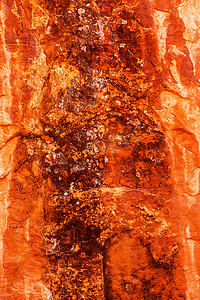 棕色黄色橙色岩石峡谷抽象拱门国家公园摩押犹他州