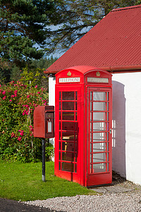 英国红色邮箱和电话亭