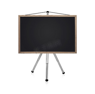 教育活动海报摄影照片_带三角架的黑板