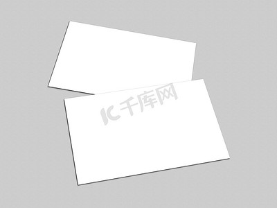 背景名片模板摄影照片_用于演示的空白白色名片模板模型