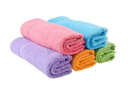 毛巾，背景上的浴巾。
