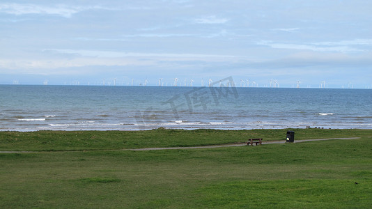 英国弗内斯坎布里亚郡巴罗的海洋和风电场