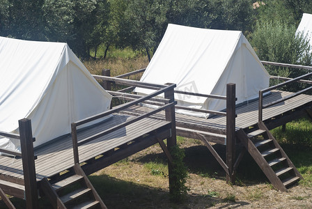 露营的帐篷