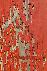 红色复古彩绘木墙背景