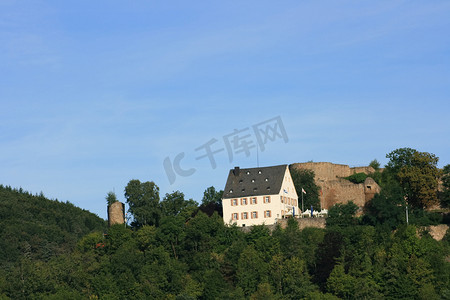 德国基恩的基尔堡城堡遗址景观 德国基恩附近的基尔堡城堡遗址景观