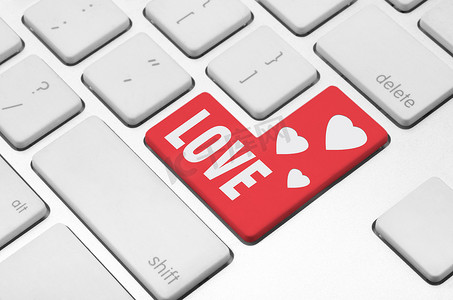 电脑键盘上的爱情键
