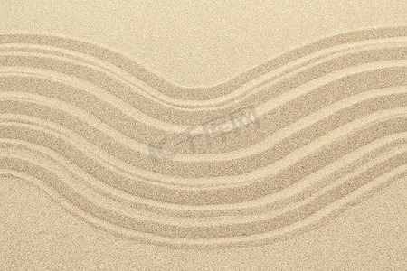 带线条的沙滩背景纹理