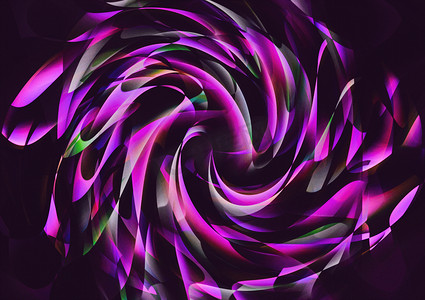 紫色创意花朵摄影照片_艺术花束动荡