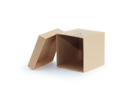 盒子正方形摄影照片_空盒子