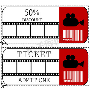 电影院电影的销售凭证和入场券