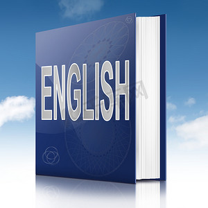 英语补习摄影照片_英文课本。