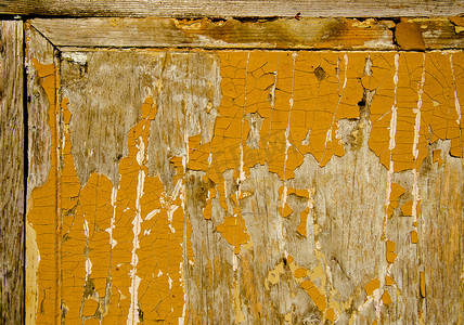墙绘墙绘摄影照片_旧的和破裂的木绘背景