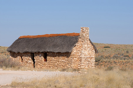 Kgalagadi 跨境公园内的历史定居者之家