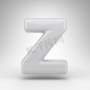 z摄影照片_白色背景上的字母 Z 大写。