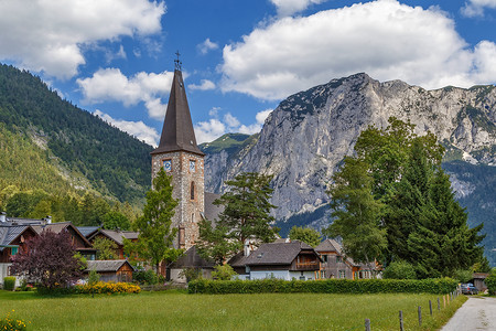 奥地利阿尔陶西村的教堂